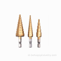 Pengeboran berkualitas tinggi HSS Step Drill Bits